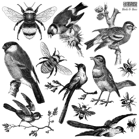 Birds and Bees Stamp - DEJA VU BOUTIK