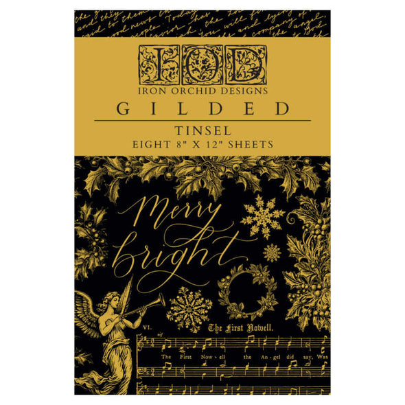 NEW - Gilded Tinsel IOD Decor Transfer