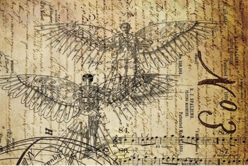 Dreams of Flight Roycycled Decoupage Paper