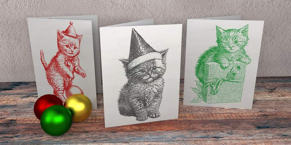 Christmas Kitties IOD Decor Stamp - Limited Edition - DEJA VU BOUTIK