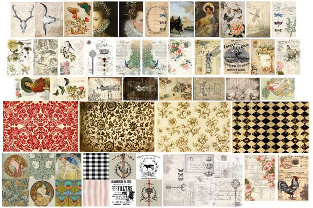 Roycycled Catalogue Decoupage Paper