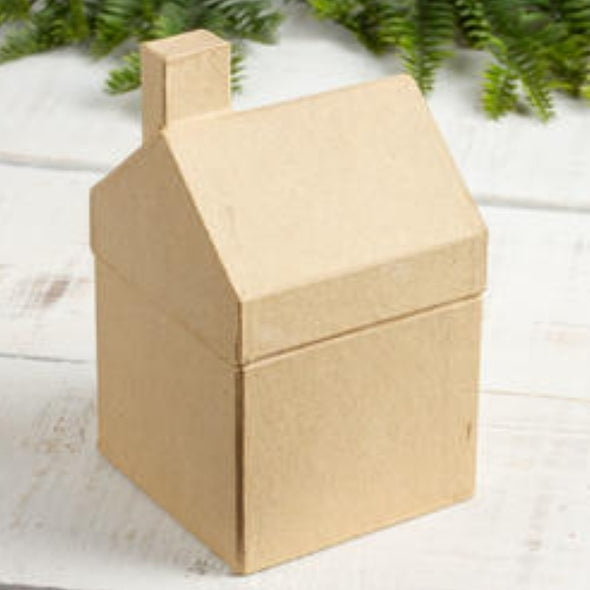 Paper Mache House Box - DEJA VU BOUTIK