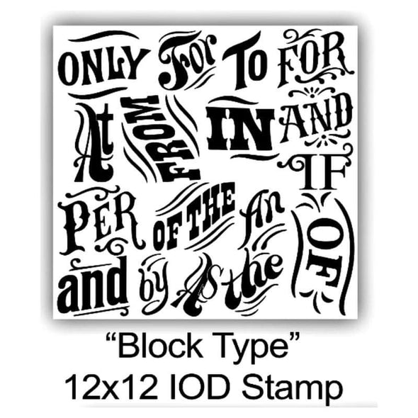 RETIRED - Block Type Stamp - DEJA VU BOUTIK