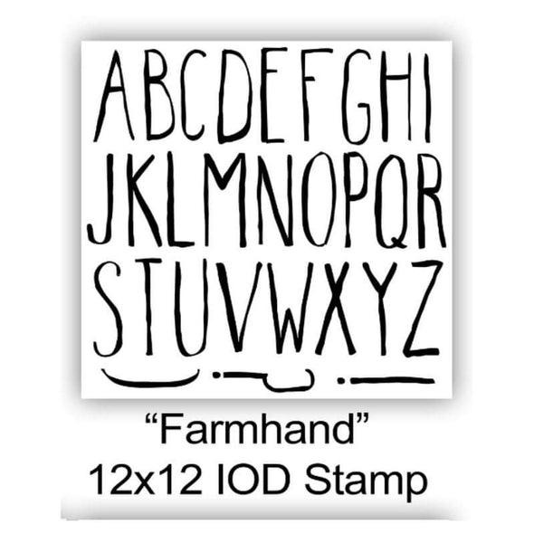 Farmhand Alpha Stamp - DEJA VU BOUTIK