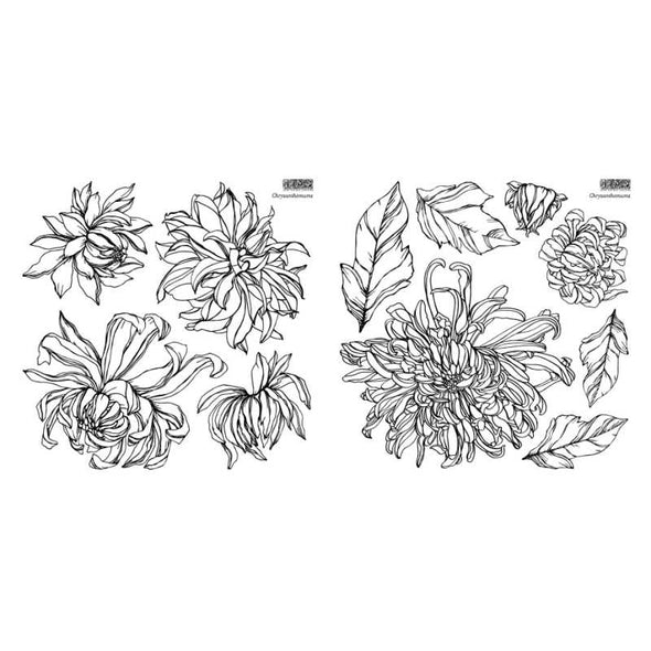 Tampon chrysanthèmes - DEJA VU BOUTIK