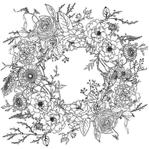 Winters Song Wreath - TRANSFERTS | $40.00